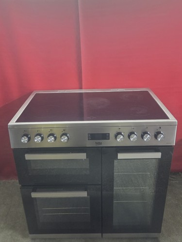 Beko 90cm double oven range - double,