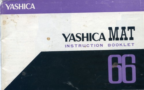 Yashica mat instruction - yashica,