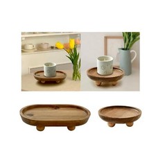 Mini Wood Riser Plant Decor Wood Pedestal Stand for Kitchen Farmhouse Vanity