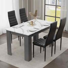 Wooden dining table set - with, 4