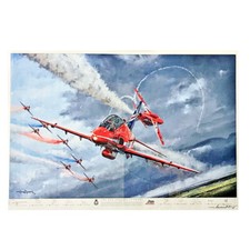 RAF Red Arrows print limited edition art 50th anniversary picture RAFA