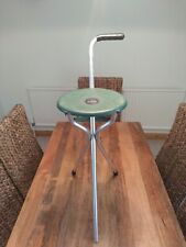 Green Walking Stick Seat Trio by Linden Leisure, Missing 1 Rubber Foot Cover