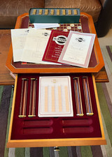 Franklin Mint Limited Edition Scrabble Deluxe Collectors Game With Glass Top