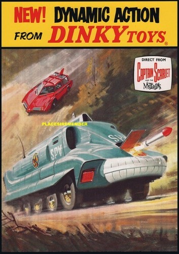 Dinky toys captain - scarlet, new