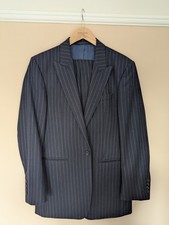 Oliver Brown Navy Chalkstripe