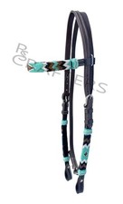 Leather western headstall - leather,
