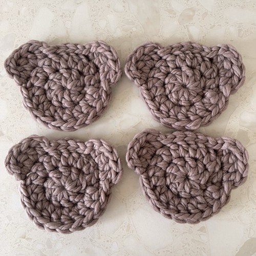Crochet teddy bear applique - crochet,