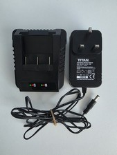 Titan 18V Lithium-Ion Battery Charger TTB528CHR For Titan TTI527BAT Battery