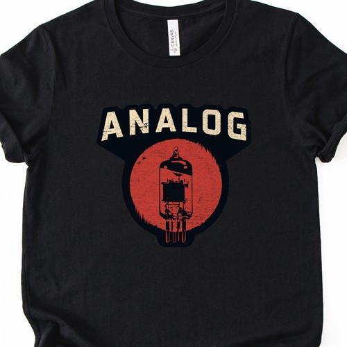 Analog vacuum tube shirt - analog,
