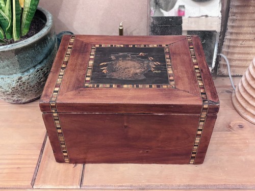 Antique vintage wooden storage