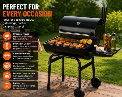 Outdoor drum barrel charcoal - outdoor,