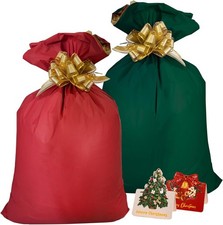 LBQPFQ Santa Sacks Drawstring