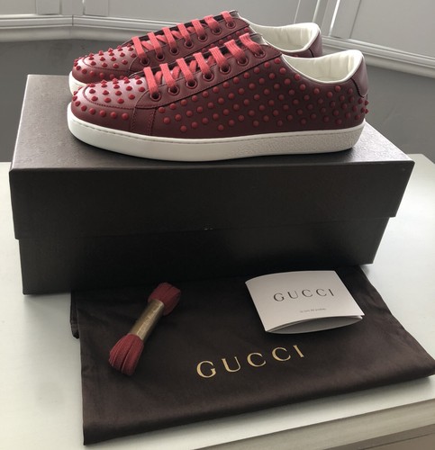 Gucci red leather - red,
