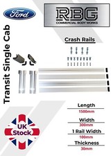 Ford Transit Single Cab Crash Rails Side Guards with Corner Pillars Tipper