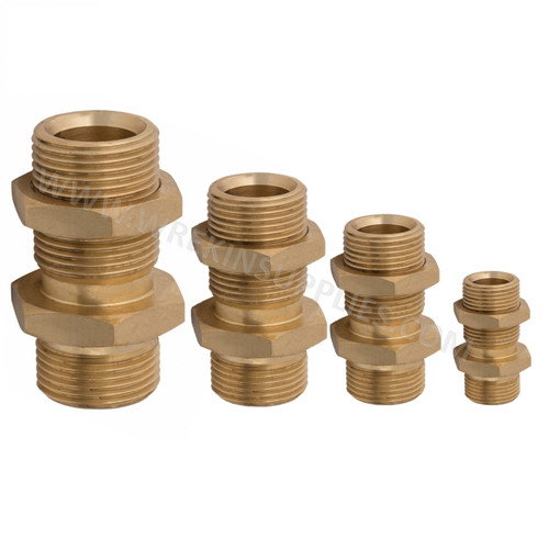 Brass bsp bulkhead - bulkhead, 1