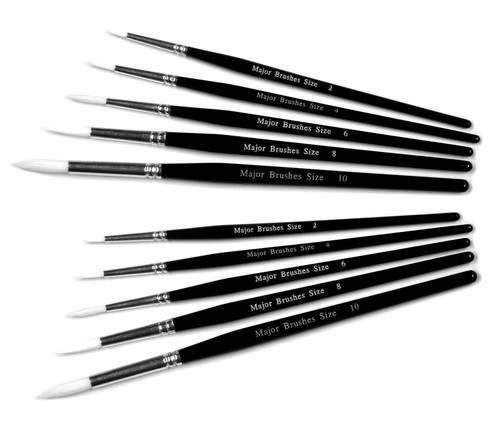 Synthetic sable brush packs - brush, of