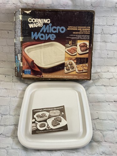 Corning ware white 2 - corning, mw-2