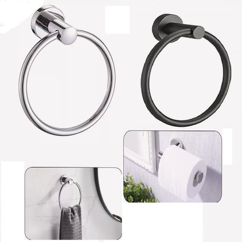 Hand towel ring round holder - hand,
