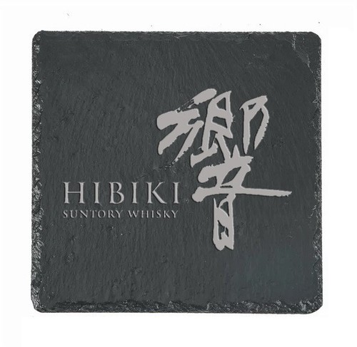 Hibiki whiskey slate coaster - hibiki,