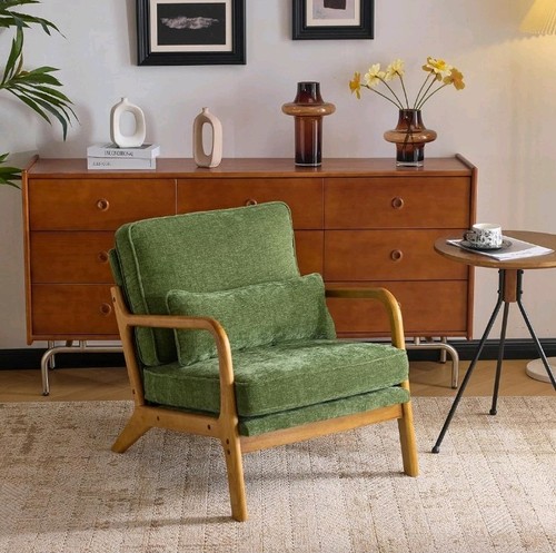 Solid wood accent chair lounge - solid,