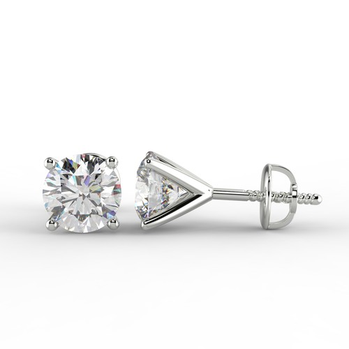 1ct round lab grown diamond - 1ct,