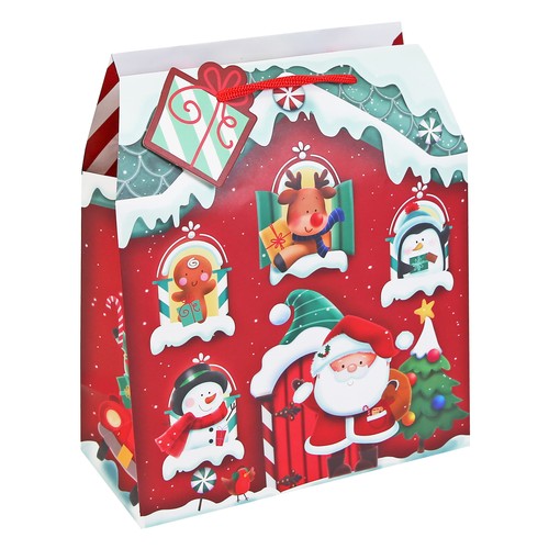 Christmas gift bag with - christmas,