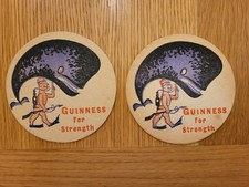 Two Vintage Guinness Beer mats