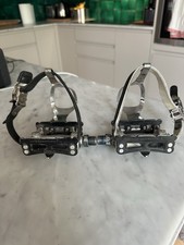 Campagnolo Vintage Record Pista Pedals With Clips And Straps