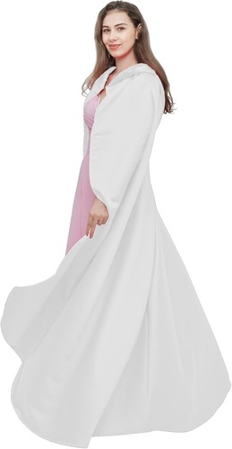Bridal hooded cloak - hooded, full