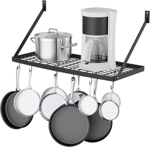 Wall mounted hanging pot - pot, rack