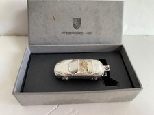 Rare Original PORSCHE silver Boxter  key ring in box
