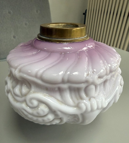 Antique purple embossed - , oil