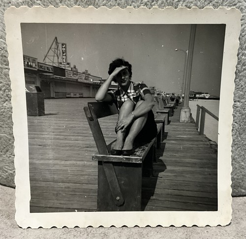 1950s photo woman sitting - 1950s,