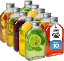 10 x 250ML POCKET GLASS FLASK