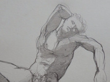 Pencil Drawing Male nude