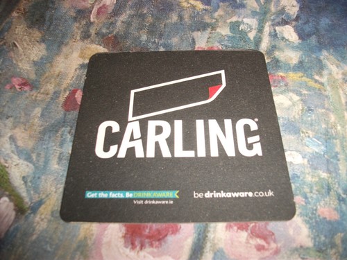 Carling larger beer mats - carling,