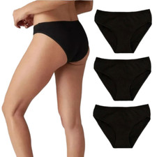 3x Pack Ladies Briefs 100%