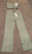 Zara Printed Mini Flare