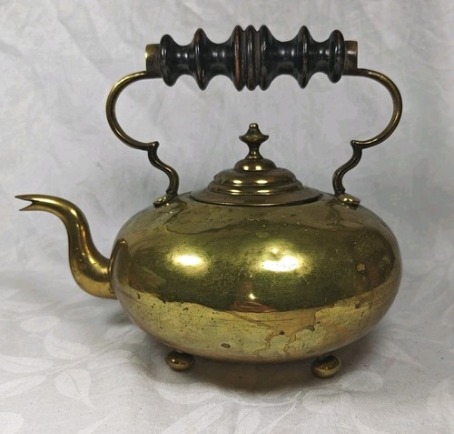 Antique victorian brass kettle - antique,