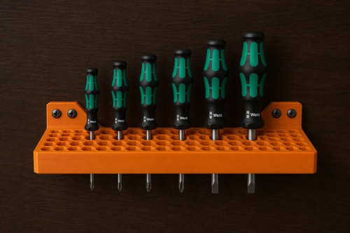Large wall mounted - large, screwdriver