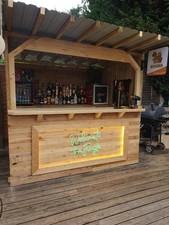 Garden Bar Tiki Bar Man Cave Bar Shed Bar Wooden Bar Patio Bar Best Selling Uk