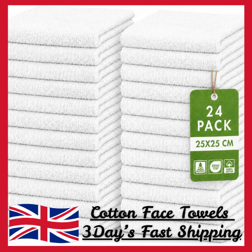 24pcs 100 cotton - cotton, face