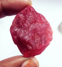 Natural Red Beryl 123+ Ct Earth Mined Rough Certified Loose Gemstone