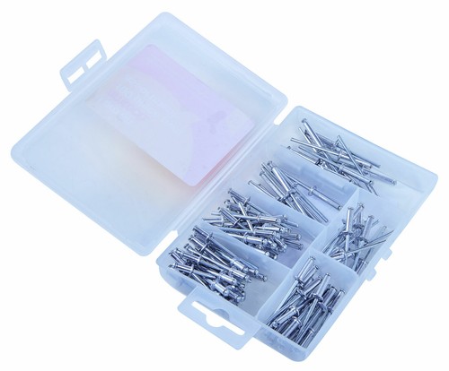 100 assorted rivets kit - pc,