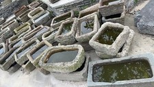 Stone trough water - stone, trough/water