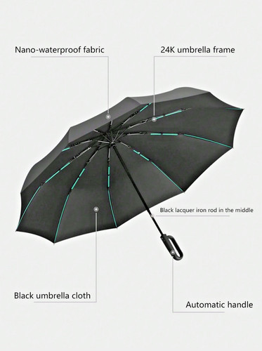 1pc rib windproof - 24-rib, automatic
