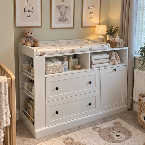 Baby changing table white - baby,