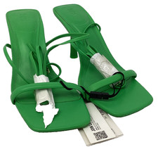 Zara Heel Strappy Sandal Green