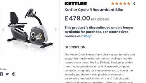 Kettler axos recumbent cycle - axos,