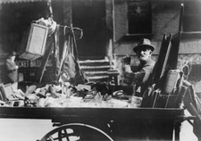 Peddler pushcart laden